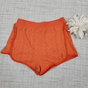 Free People x FP movement Orange Lace‎ Stretch Shorts Size XS